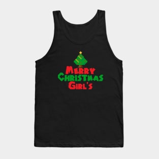 Merry Christmas Girl's Tank Top